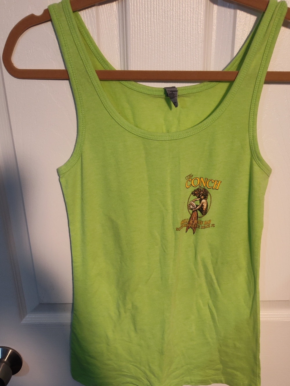 Next Level Apparel Lime Green Graphic Women's Tank